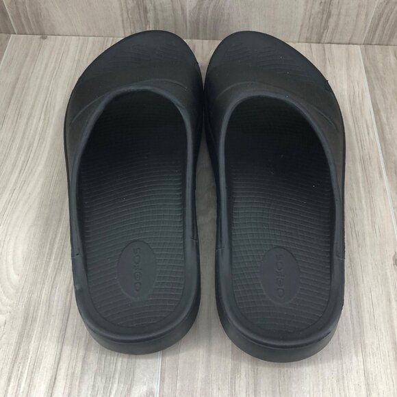 Oofos Slide Sandals Mens 13 Recovery Black Rubber Slip On Comfort Shoes main image 4